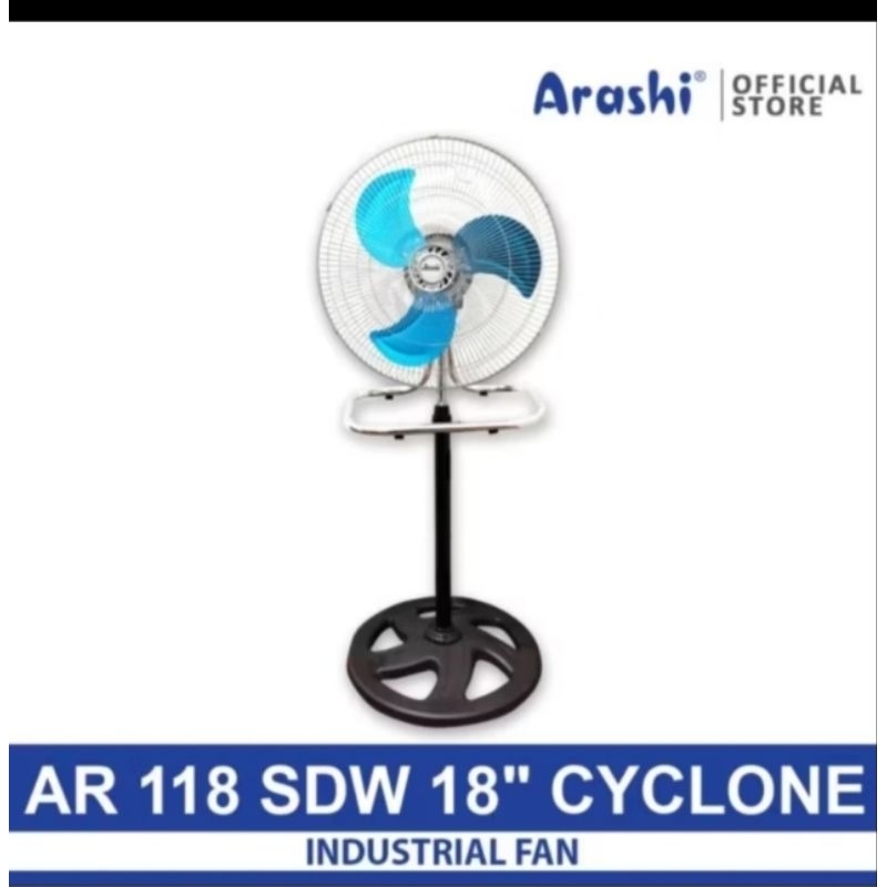 Arashi Kipas Angin Besi 3 Fungsi 18 Inch AR 118 SDE 18" Cyclone