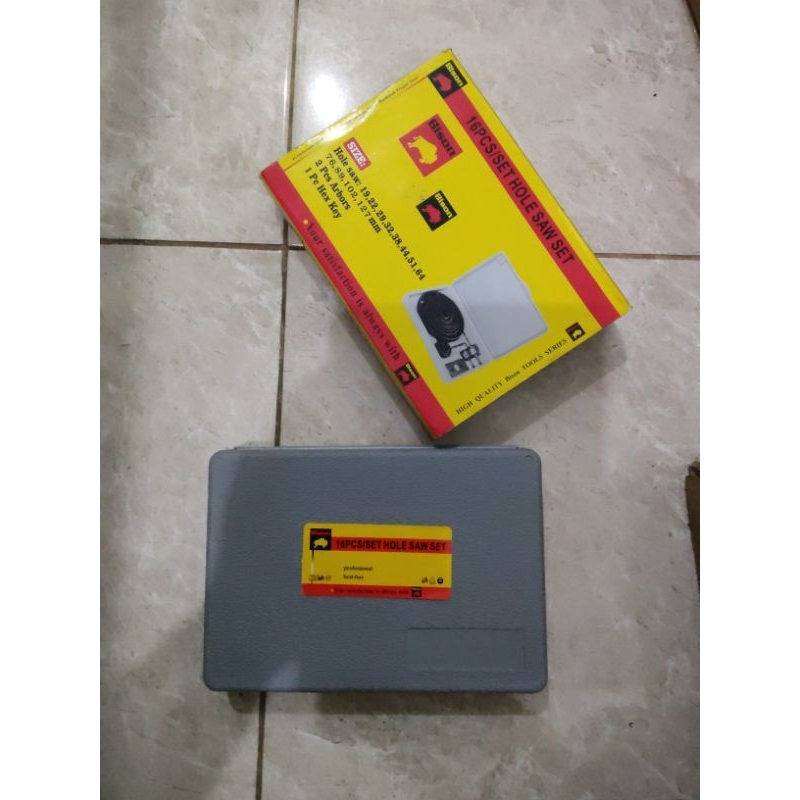 Mata bor pelubang kayu Hole saw 16 pcs set Bison