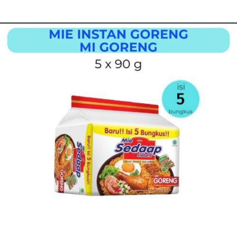 

Mie Sedaap Goreng 5x90gr Exp.9/2025