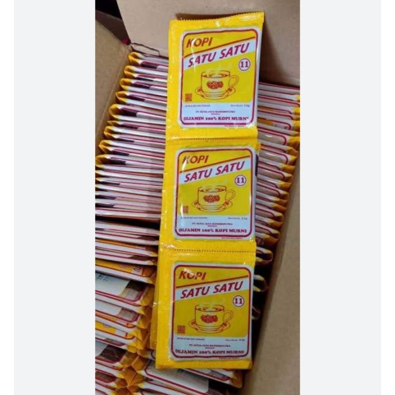 

TERMURAH Kopi Satu Satu / Kopi 11 Kopi Bubuk Renteng Satu Satu isi 10pcs (1pcs=6,5gr)