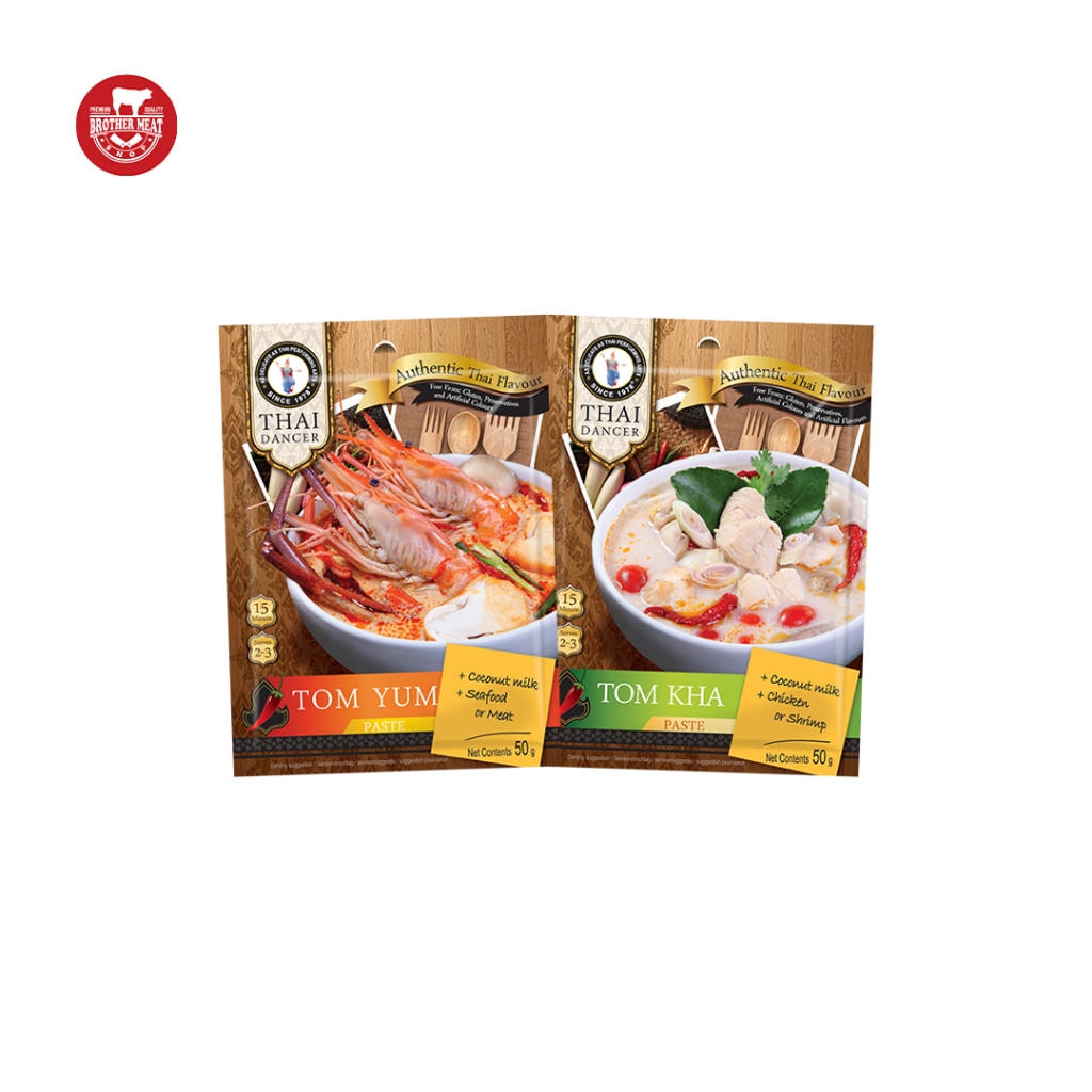 

Thai Dancer Tom Yum / Tom Kha Paste Authentic Thai Flavour 50gr - Brothermeatshop