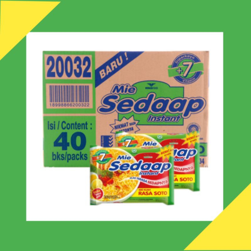 

Sedaap soto 1dus (40pcs)