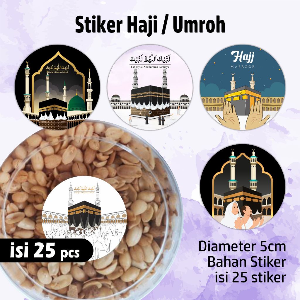 

Stiker Bulat Haji Umroh - stiker toples haji dan umroh - stiker haji umroh