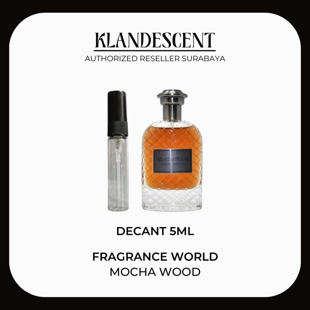 Decant 5ml Fragrance World Mocha Wood