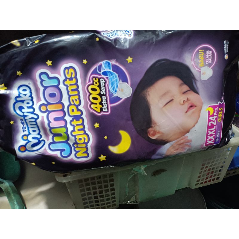 JNP Girl 3XL / XXXL ECER SATUAN Mamypoko Junior Night pants Perempuan pembalut Cewek popok  Gadis pa