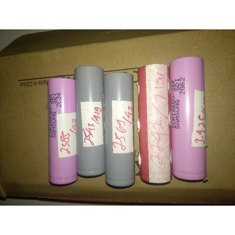 batre  18650 kapasitas 2000-2500 mah tes nort By liitokala lii 500