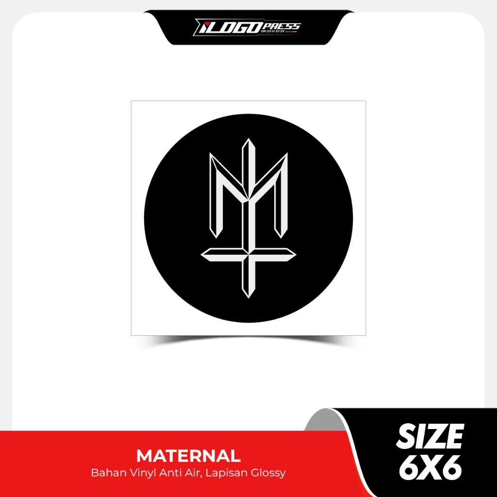 

MATERNAL LOGO - Stiker Distro Clothing Brand Bahan Vinyl Premium Anti Air Glossy