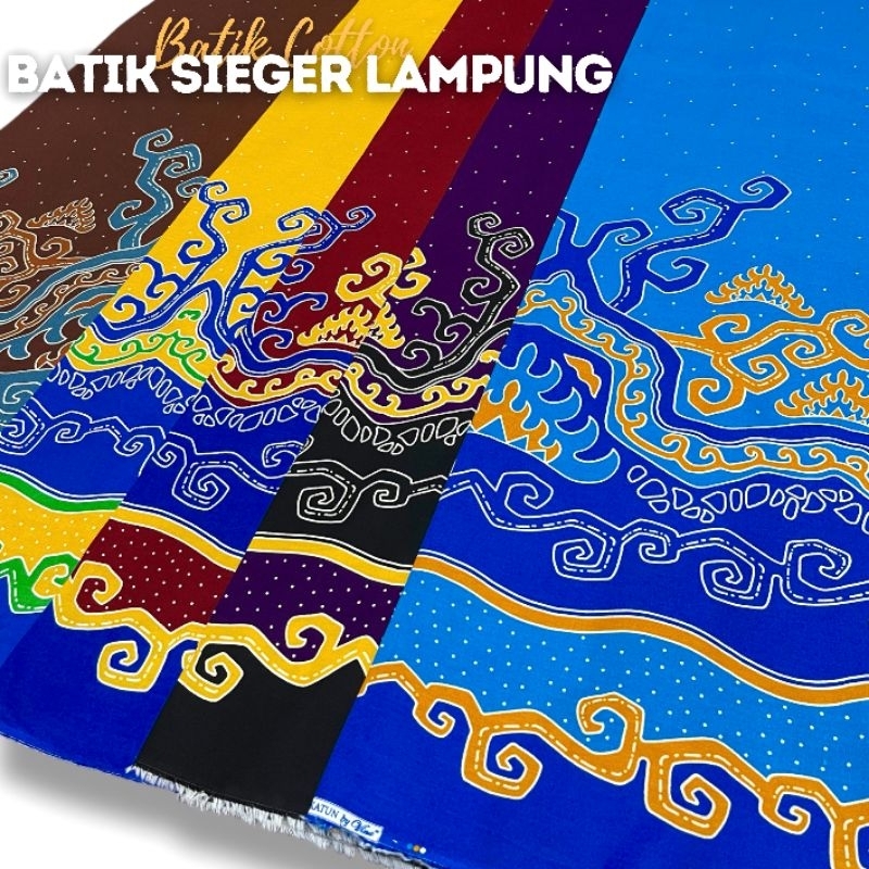 Kain Batik Katun Sieger Lampung | Bahan Katun Halus Premium Elegan Untuk Seragam Sekolah Kantor Guru