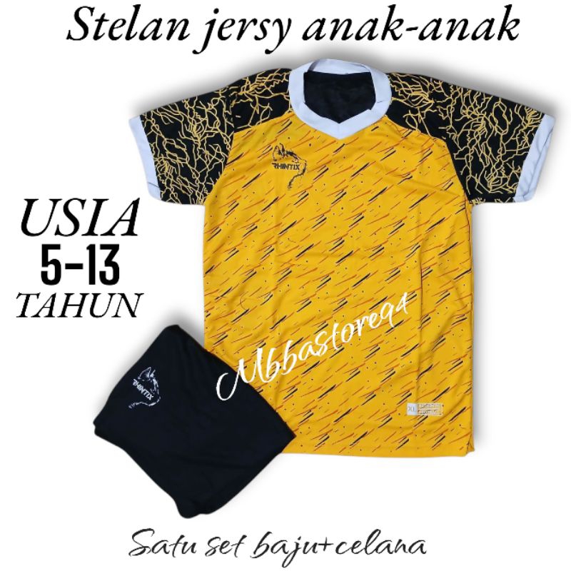 STELAN JERSY ANAK-ANAK UNISEX/CUSTUM FUTSAL/CUSTOM BADMINTON JERSY SPORT