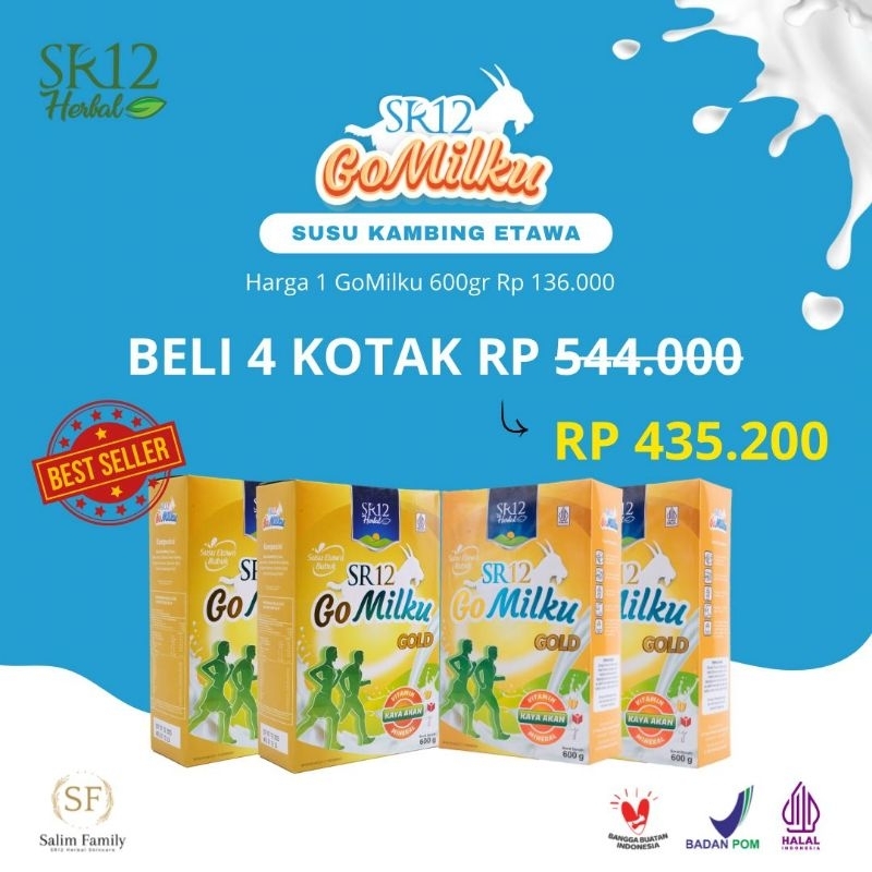 

PAKET SUSU GOMILKU HEMAT 4 BOX | 3 PACK SUSU KESEHATAN TULANG DAN SENDI,LAMBUNG DAN JANTUNG