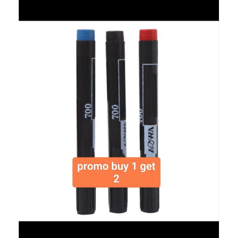 

promo 5k dpt 3pcs Spidol Permanen / Permanent Marker Warna Terang Cepat Kering