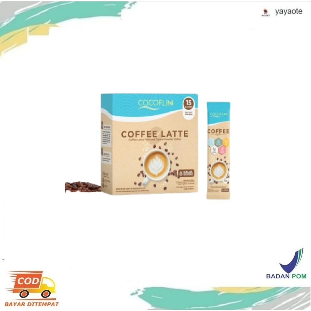 

Cocoflim Coffee Latte 1 Box Isi 15 Sachet | Minuman Kesehatan dengan L-Karnitin dan Garcinia