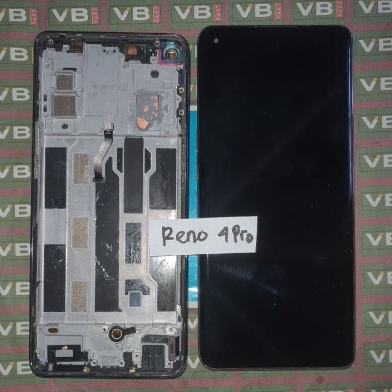 Lcd touchscreen frame Reno 4pro Ori