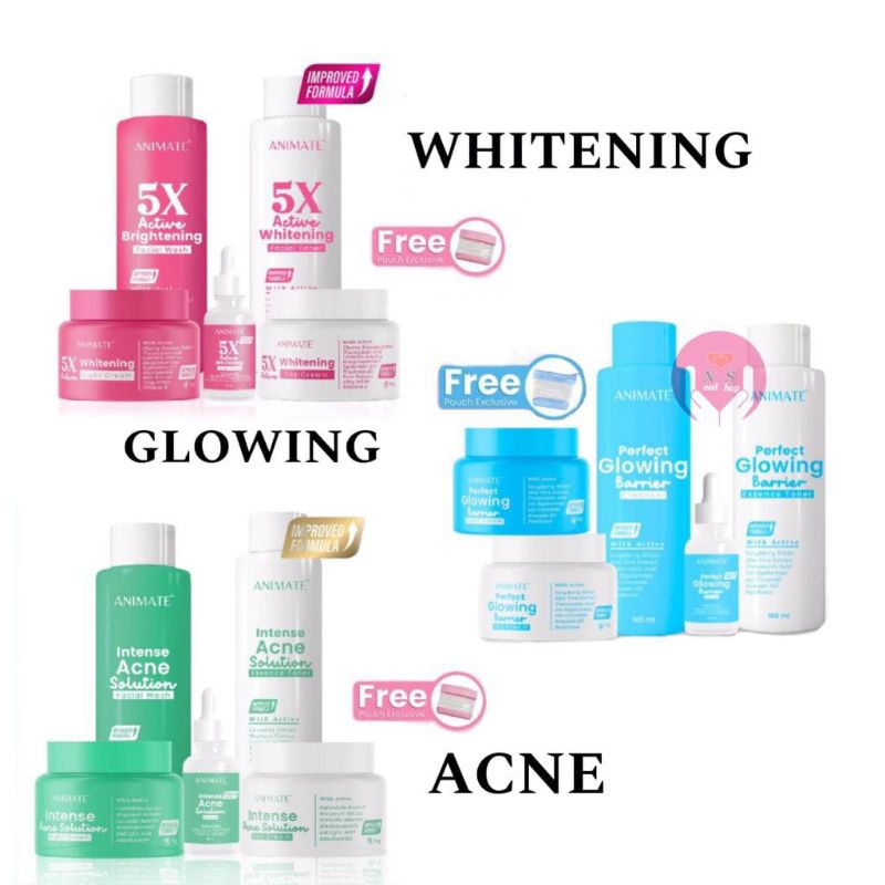 ANIMATE SKINCARE whitening , glowing , acne