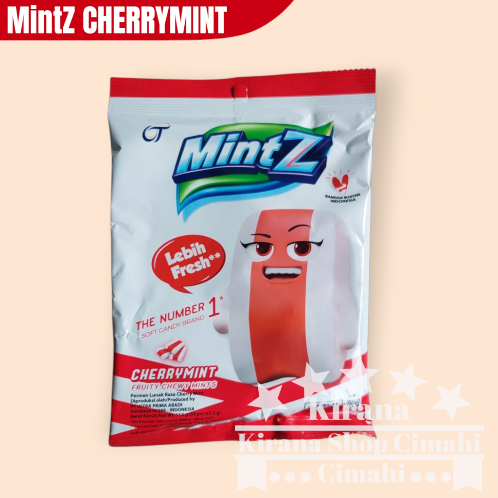 

Permen MintZ CHERRYMINT 125g merah