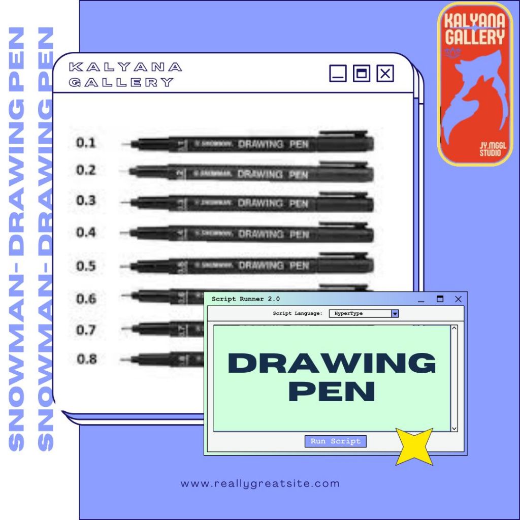 

Snowman - Drawing Pen 0.05/0.8 - KALYANA GALLERY