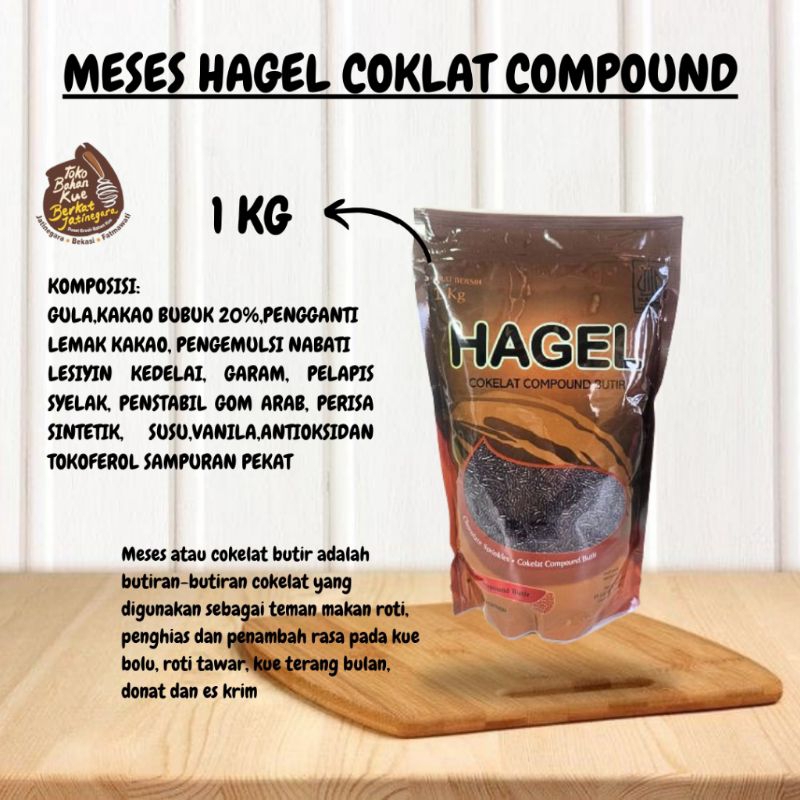 

TERMURAH COKLAT HAGEL COMPOUND 1 KG READY STOK EXP 2026