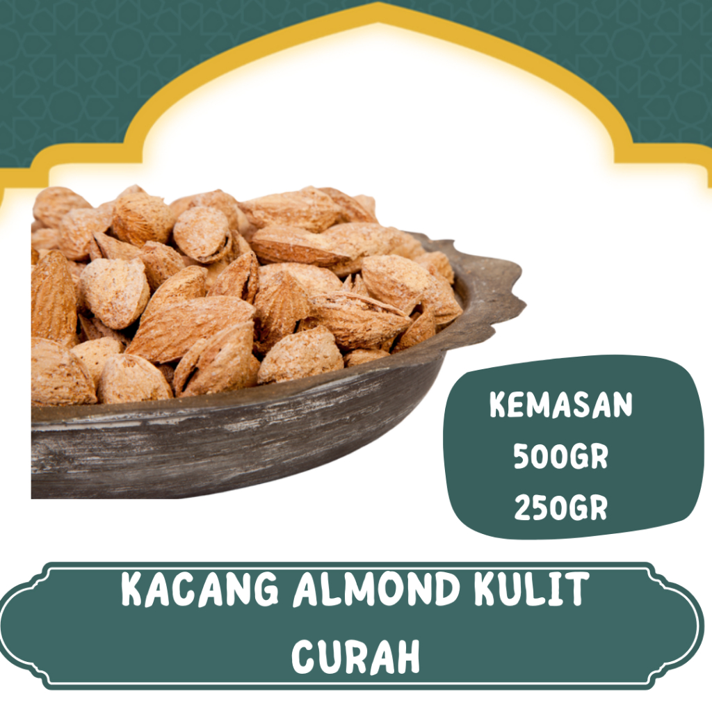 

OLEH OLEH HAJI DAN UMROH KACANG ALMOND KULIT I KACANG TIDAK DIPANGGANG RASA SUSU I ALMOND CANGKANG