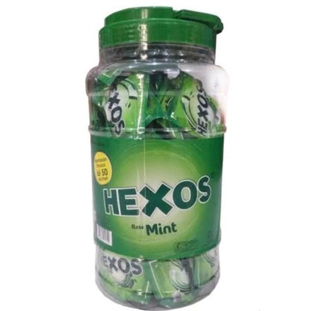 

( Pertoples/Perbox isi 50) Permen Hexos Mint Pelega Tenggorokan