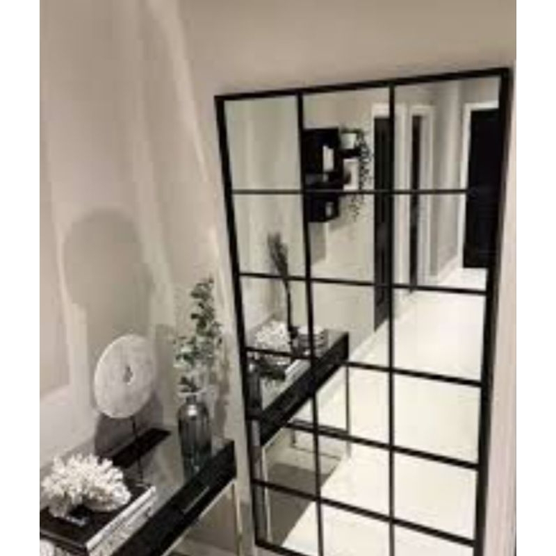 Cermin dinding industrial frame cermin dinding 160x160cm Kaca bevel
