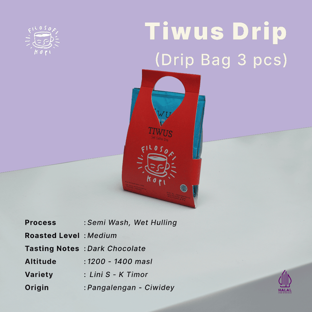 

Filosofi Kopi Beans - Drip Tiwus - 3 pcs