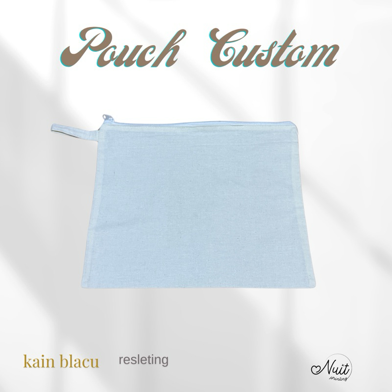 POUCH CUSTOM PRINT SUBLIM 30x25, 22x27x3 / Souvenir pouch blacu - nuit.printing