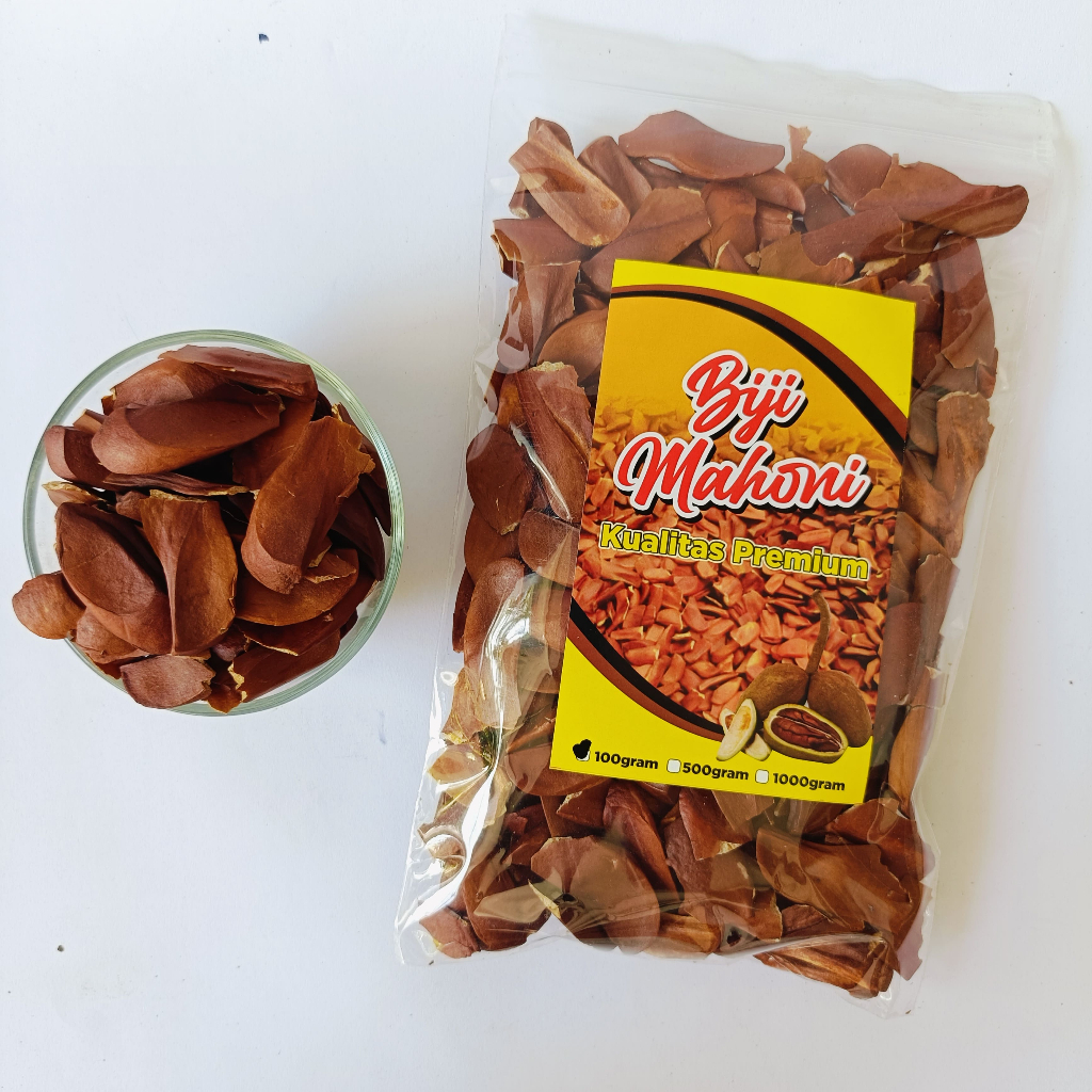 

BIJI MAHONI KULIT | 100 GRAM KEMASAN HEMAT