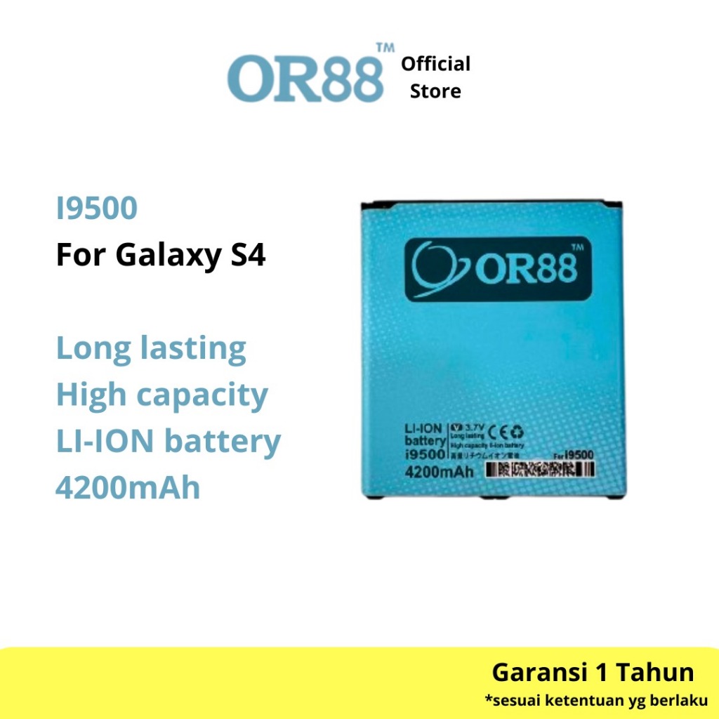 OR88 baterai batre battery double power samsung S4  i9500