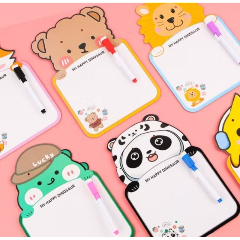 

Papan tulis mini dan spidol penghapus / papan tulis belajar anak / white board