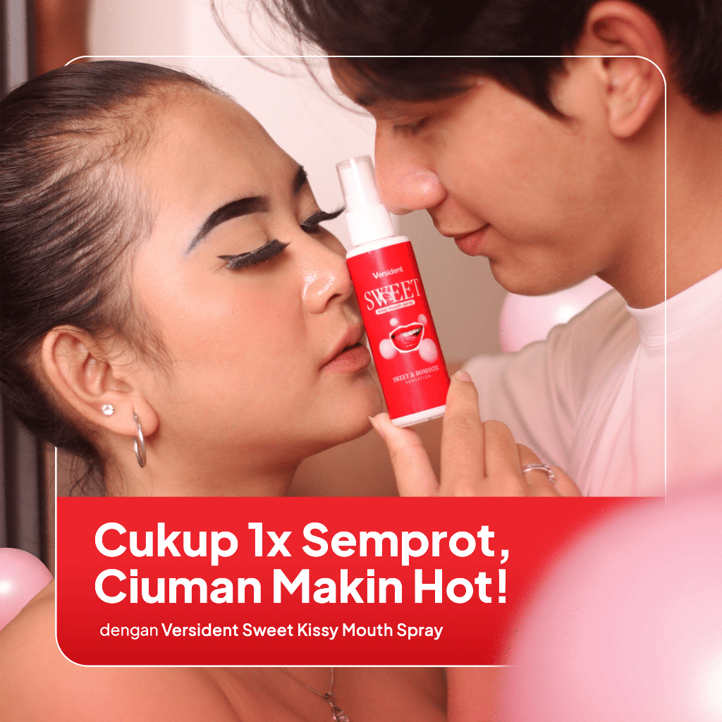 Versident Sweet Kissy - Pewangi Mulut Mouth Spray Pengharum Mulut Parfum Mulut Anti Bau Mulut. Halal