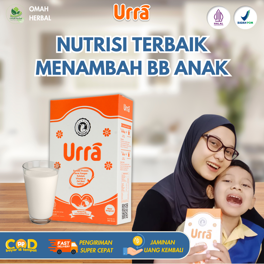 

Susu URRA 1 Box - Susu Tinggi Nutrisi Penambah Berat dan Tinggi Badan Anak Original