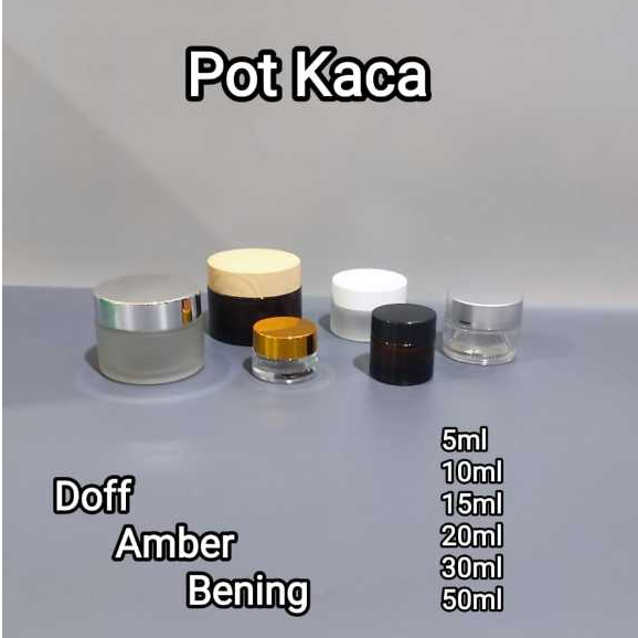 Pot Cream Kaca Kosmetik  Pot Kosmetik Kaca Pot Krim Pot Cream Wajah Pot Cream Kosmetik Jar Kaca Beni