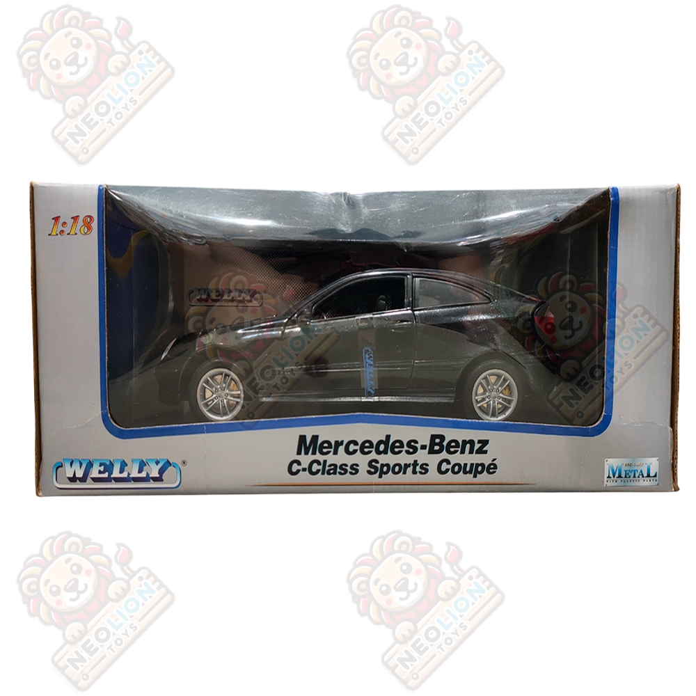 Diecast Welly Mercedes Benz C-Class Sports Coupe Hitam