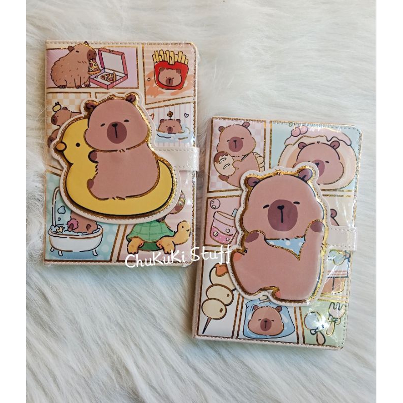 

Notebook Jurnal Capybara journalbook diary besar cover squishy empuk Capybara kapibara lucu