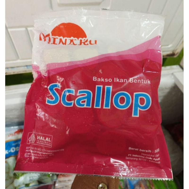 

minaku scallop 500 gr jogja frozen
