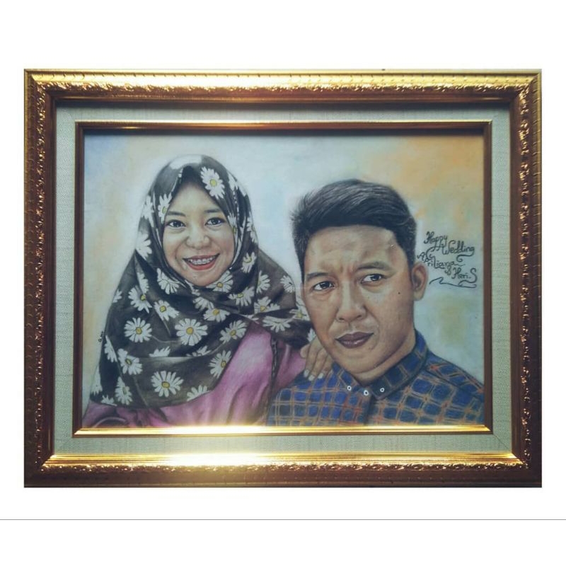 JASA LUKIS 2 WAJAH PAKAI PENSIL WARNA FABERCASTELL || PROMO