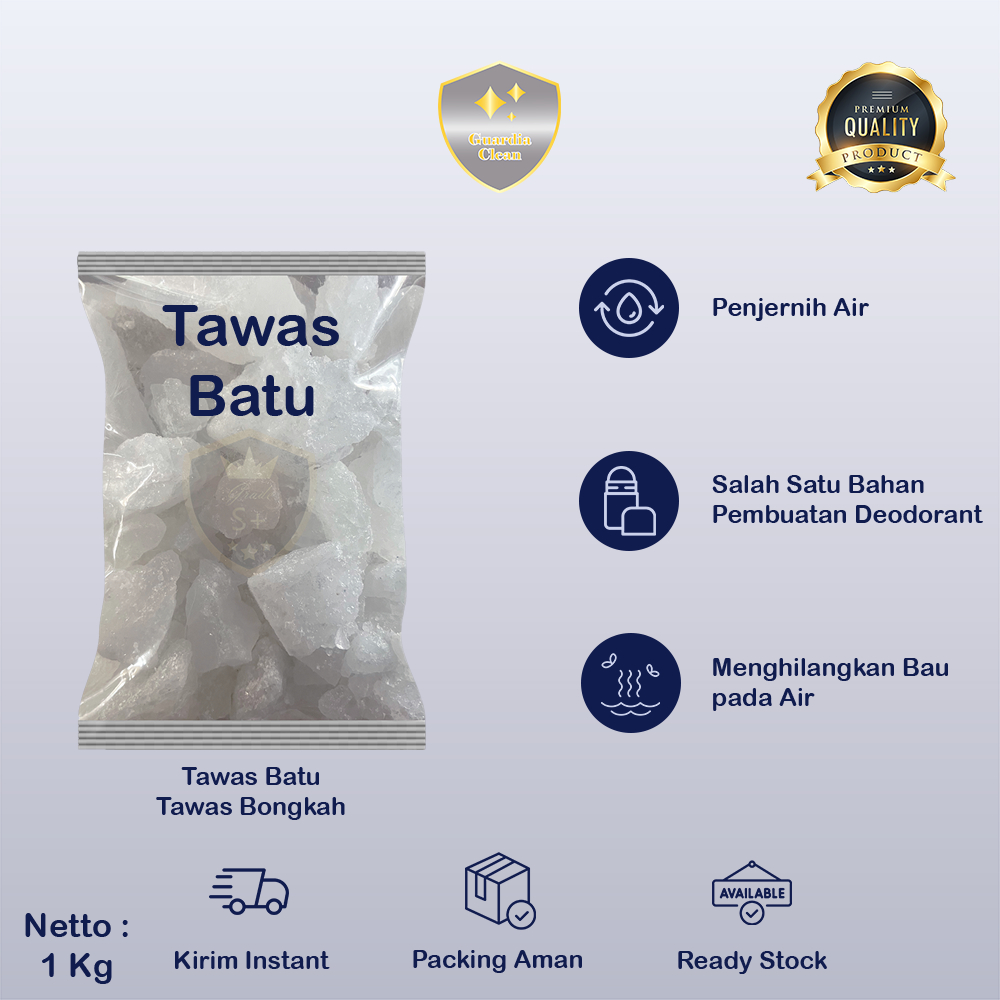 Tawas Batu/ Tawas Bongkah/ Batu Tawas/ Tawas Bongkahan/ Tawas Penjernih Air