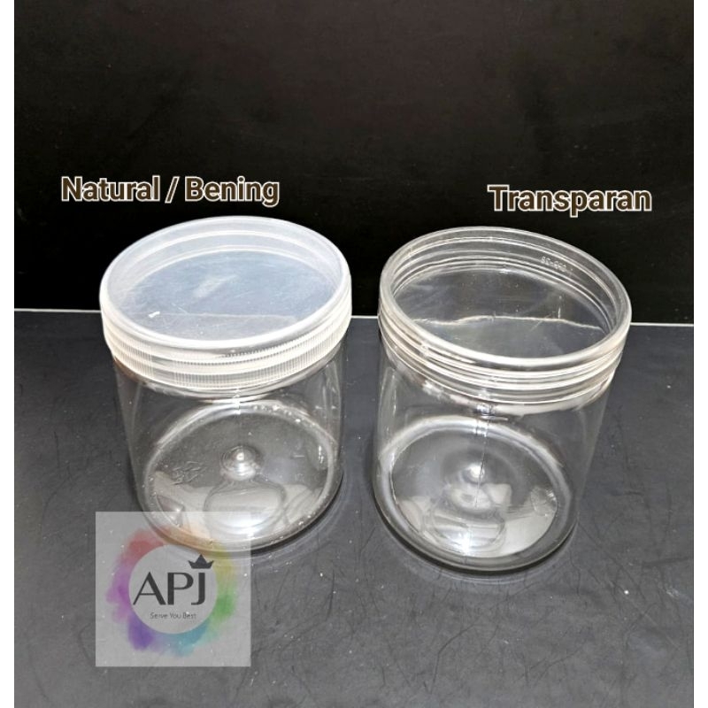 Toples Plastik Tabung Silinder 600ml / Toples Kue Natal 600ml / Toples Plastik 600ml