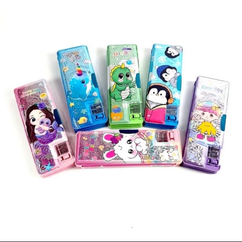 

kotak pensil motif plus serutan