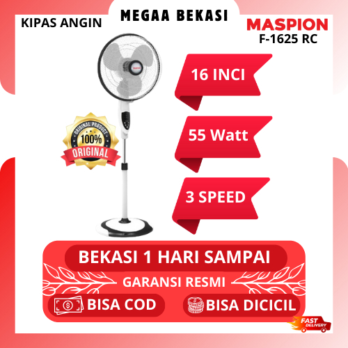 MASPION KIPAS ANGIN BERDIRI 16 INCI F-1625 RC 1625 RC F1625RC STAND FAN BEKASI MURAH GARANSI RESMI