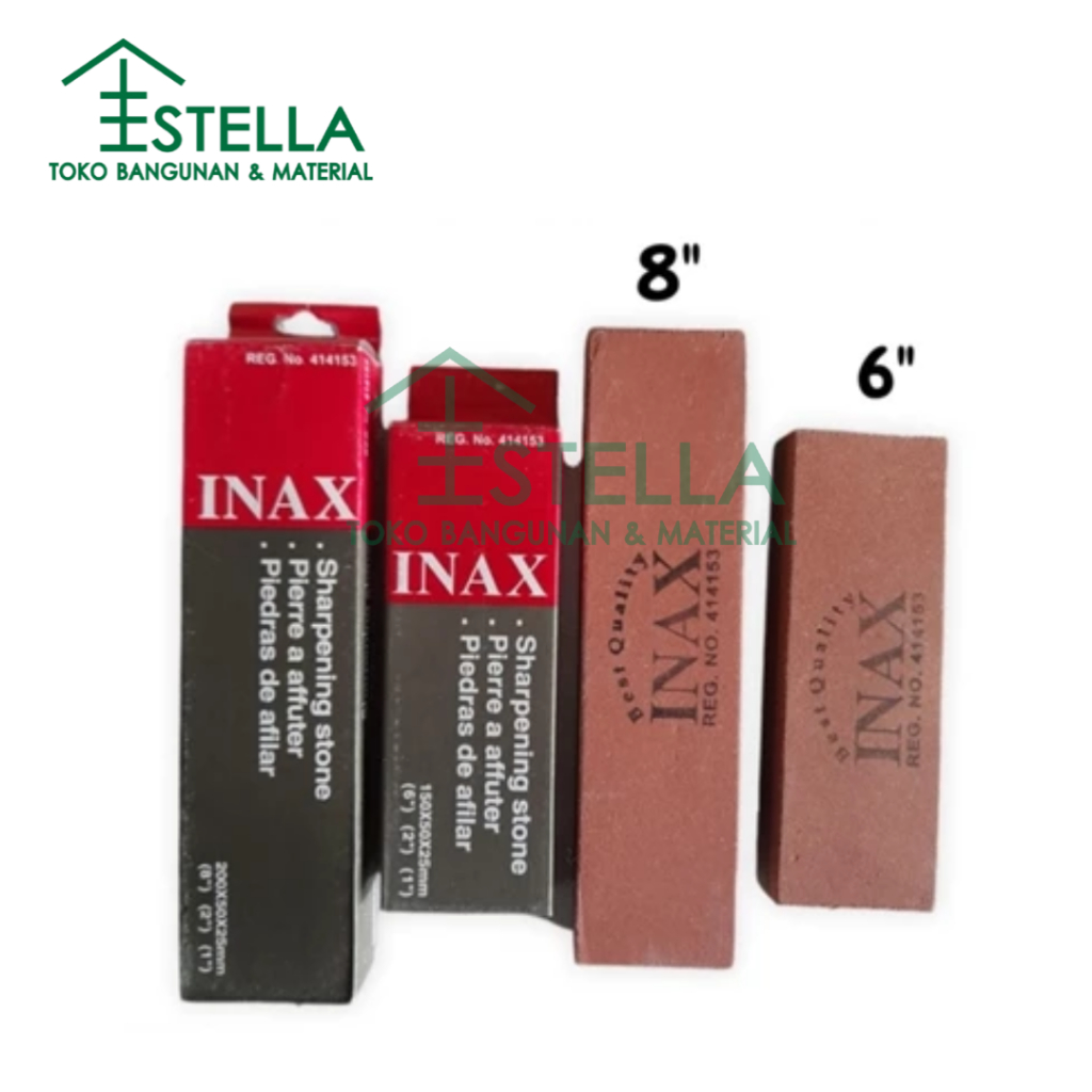 BATU ASAH / BATU GOSOK / PENGASAH PISAU INAX 6"/Batu Asah / Batu Gosok Pengasah Pisau INAX 6" dan 8"