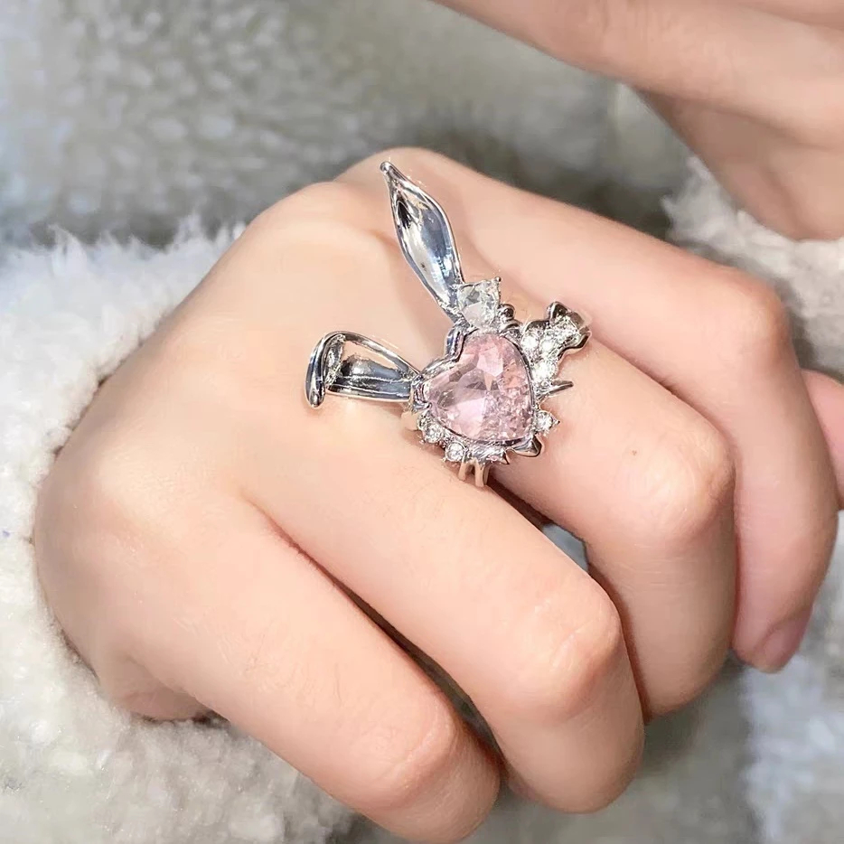Cincin Love Pink, Kelinci Hati Pink, Star Copper, Mutiara Bintang , Cincin Fashion Wanita