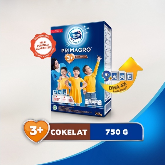 Frisian Flag Primagro 3+ Cokelat 750gr