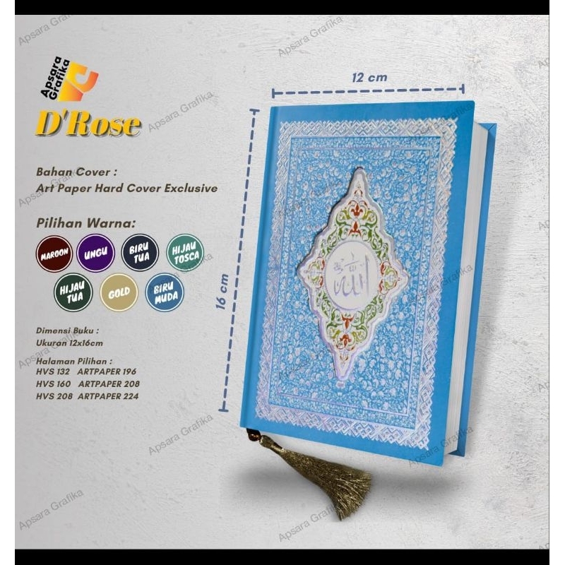Buku Yasin - D'Rose - STD Art Paper 224 Hlm.