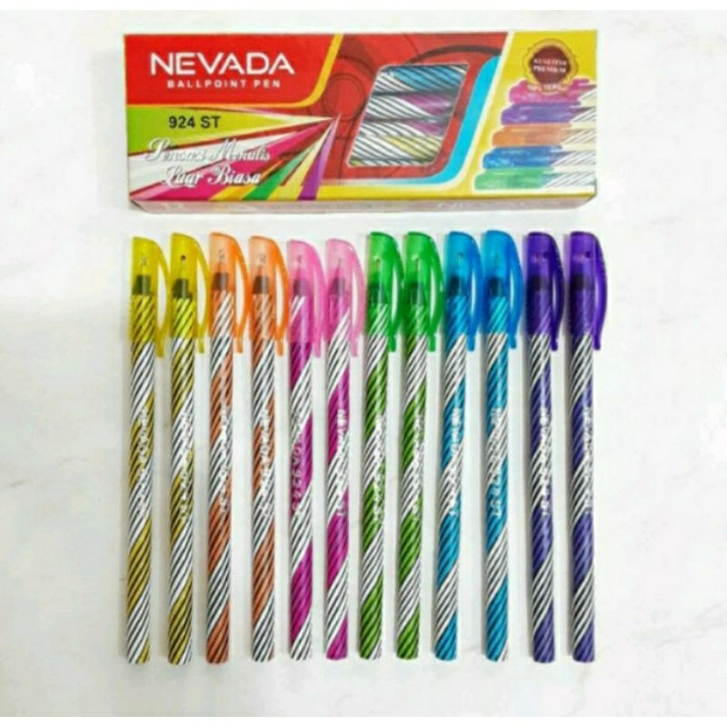 

Pena Nevada BallPoint 924ST (12pcs)/Pulpen hemat murah