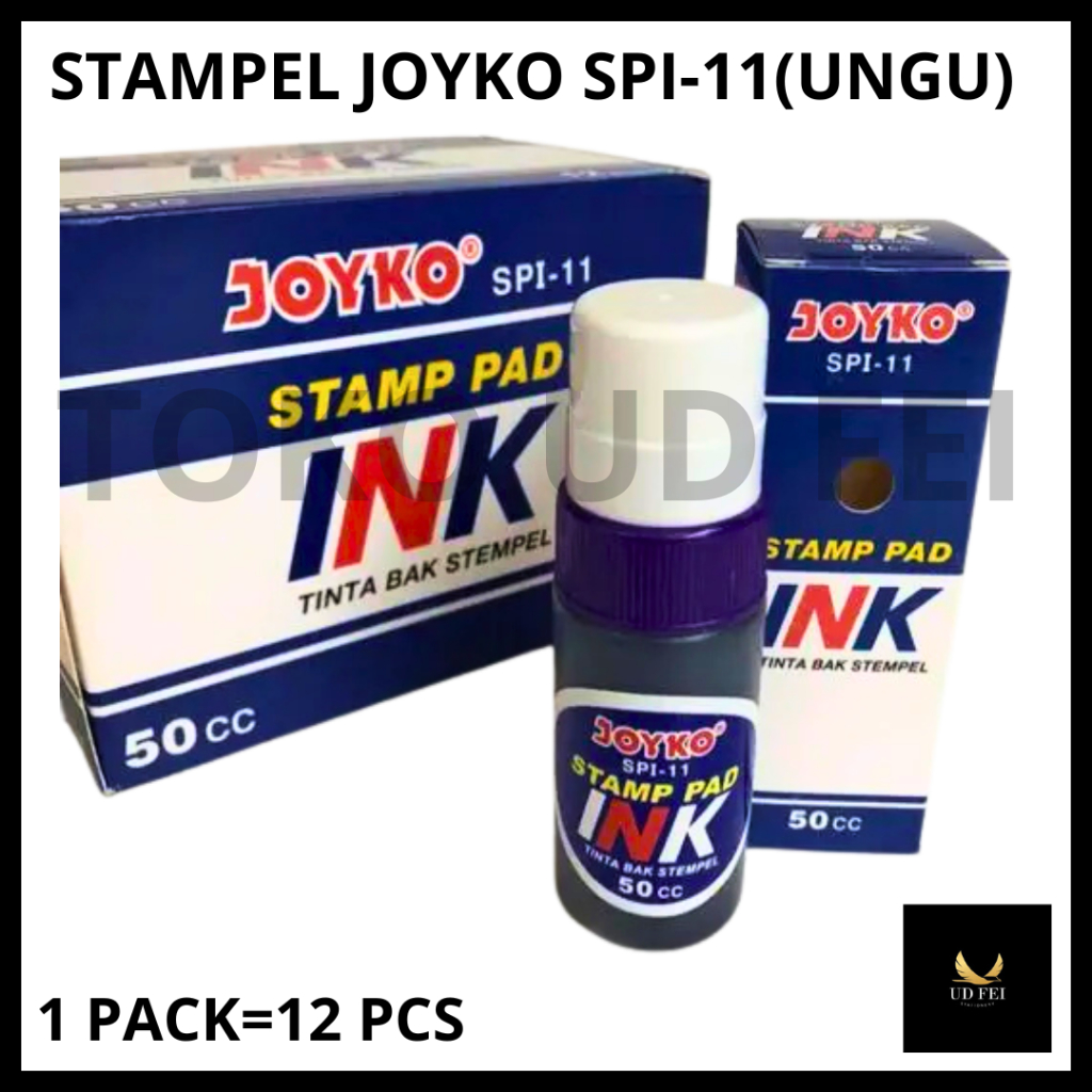 

(1PACK = 12 PCS WARNA UNGU/VIOLET) Tinta Stempel Joyko SPI 11-15: High-Quality Joyko Ink for Durable Stamp Printing/ STAMPEL JOYKO/ REFIILL STAMPEL/ TINTA STAMPEL