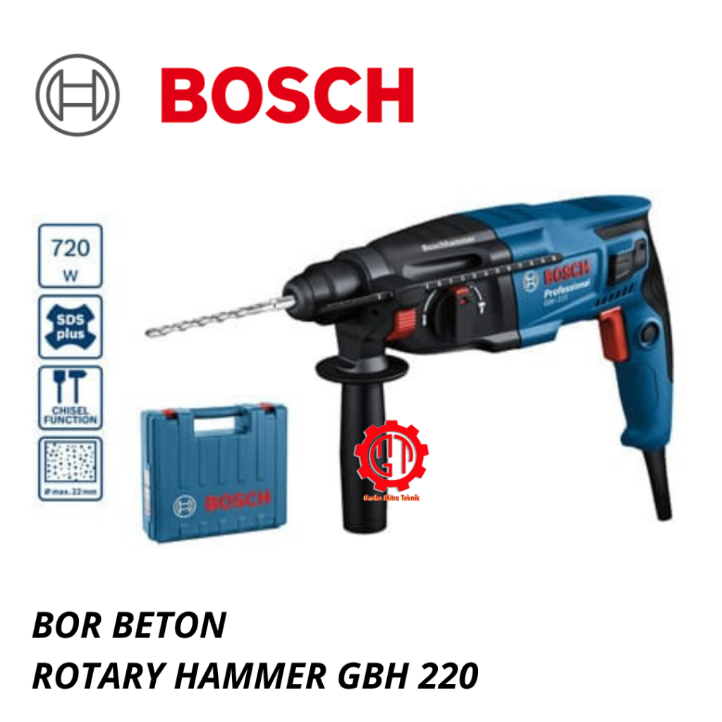 BOSCH Rotary Hammer GBH-220 Drill Bor Bobok Beton GBH-220
