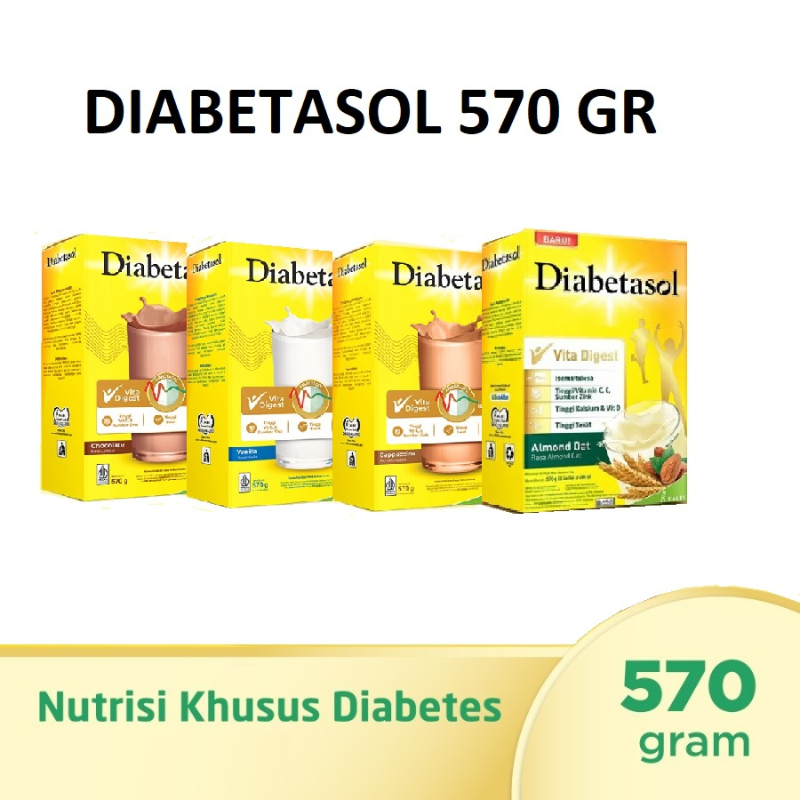 

DIABETASOL 570 gr Susu Nutrisi untuk Diabetes kemasan 570 gram