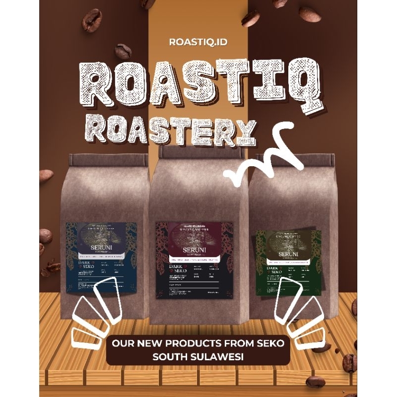 

[1KG] SERUNI – Kopi Robusta SEKO Premium | Strong & Full Body | TRADITIONAL ROASTED