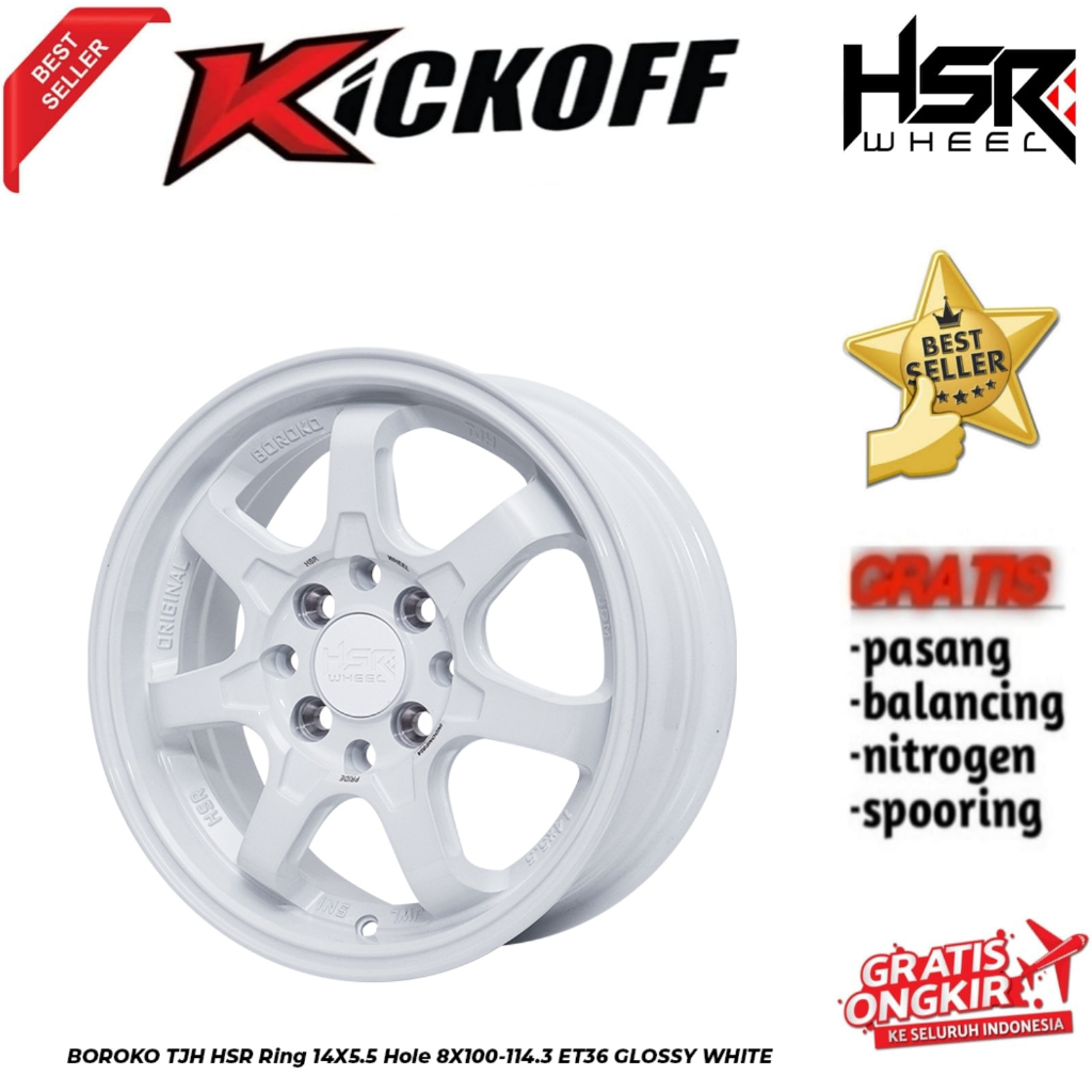 Velg Brio Sigra Ayla Dll Velg Racing te37 HSR OROKO TJH R14